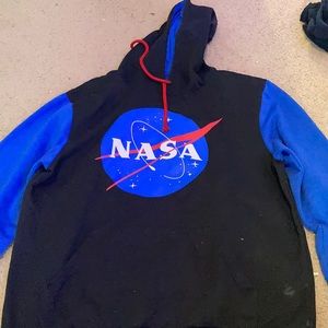 NASA blue and black hoodie